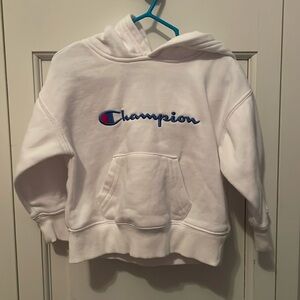 Champion white hoodie. Size 2T. EUC!
